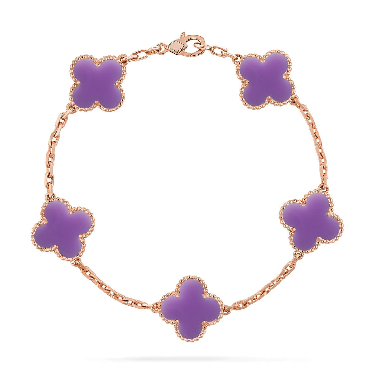 [Legend]LUCKY CLOVER 5-MOTIF BRACELET - LAVENDER COLLECTION