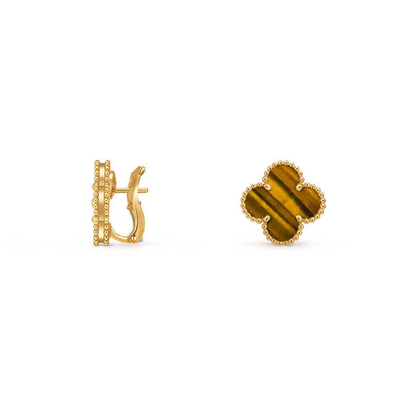 [Legend]15MM CLOVER FLOWER STUD EARRINGS GOLD COLLECTION