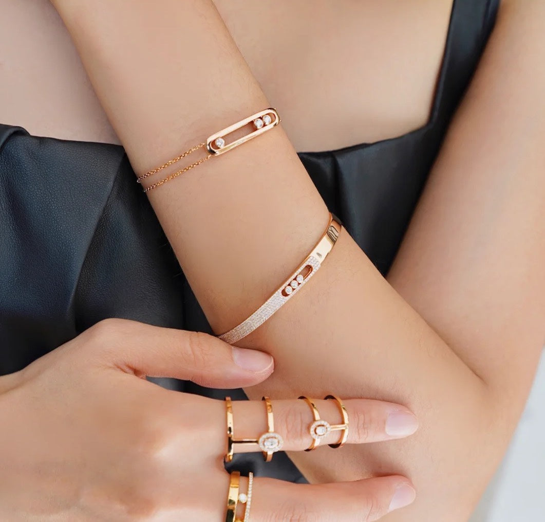[Legend]MOVE NOA PAVÉ DIAMOND BANGLE BRACELET