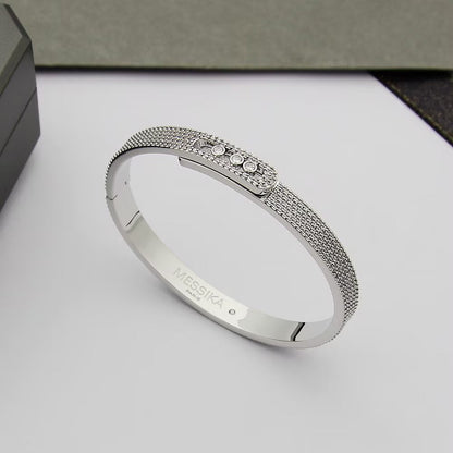 [Legend]MOVE NOA FULL-PAVÉ DIAMOND BANGLE BRACELET