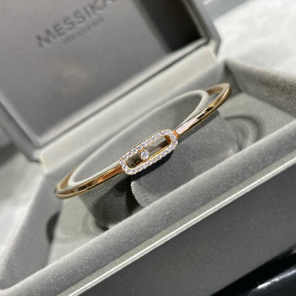 [Legend]MOVE UNO PAVÉ FLEX BANGLE (MEDIUM)