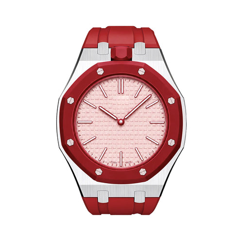 [Legend]OAK POP RED STEEL SILICONE STRAP