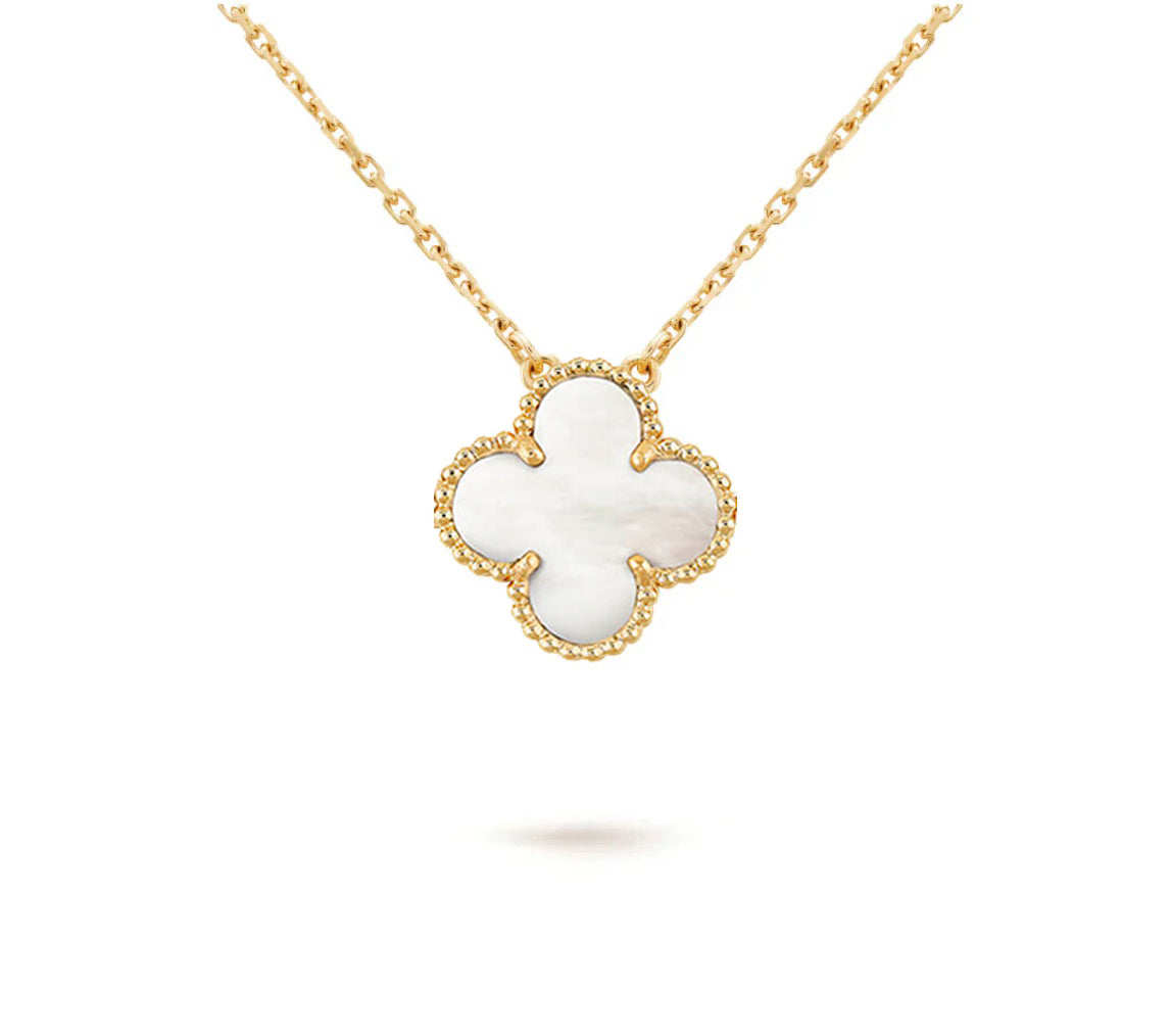 [Legend]15MM CLOVER FLOWER PENDANT NECKLACE COLLECTION