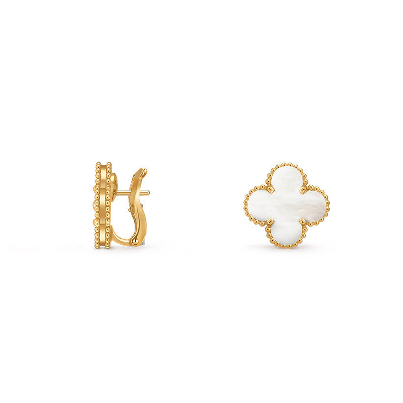 [Legend]15MM CLOVER FLOWER STUD EARRINGS GOLD COLLECTION