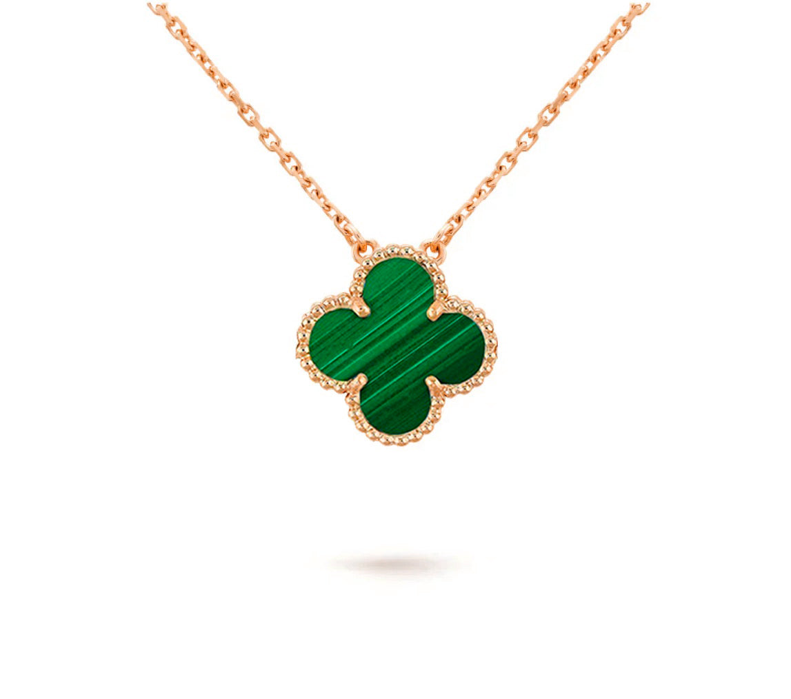 [Legend]15MM CLOVER FLOWER PENDANT NECKLACE COLLECTION