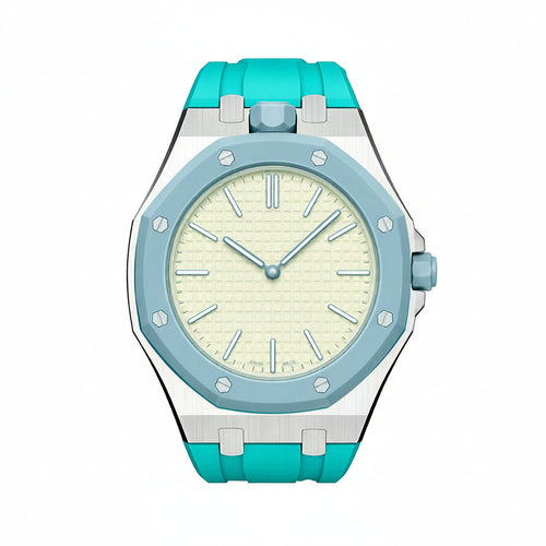 [Legend]OAK POP SKY BLUE STEEL SILICONE STRAP