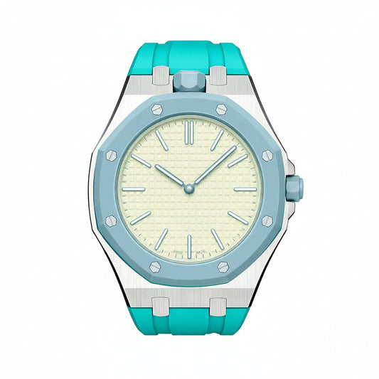 [Legend]OAK POP SKY BLUE STEEL SILICONE STRAP