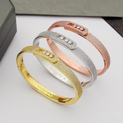 [Legend]MOVE NOA FULL-PAVÉ DIAMOND BANGLE BRACELET