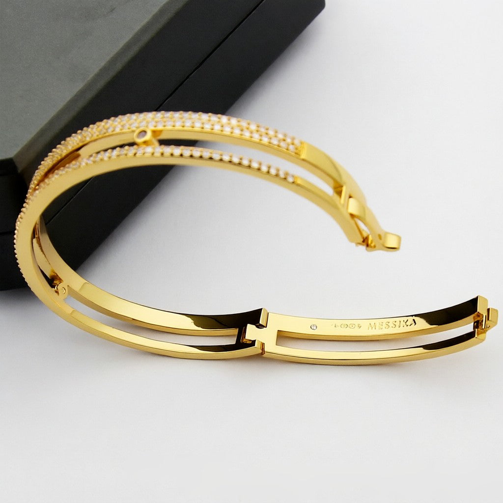 [Legend]MOVE ROMANE PAVÉ DIAMOND BANGLE BRACELET