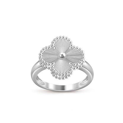 [Legend]LUCKY CLOVER VINTAGE WHITE GOLD RING COLLECTION
