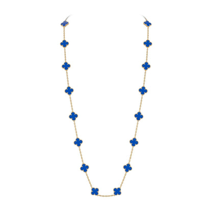 [Legend]CLASSIC 20-MOTIF LUCKY CLOVER LONG NECKLACE GOLD COLLECTION