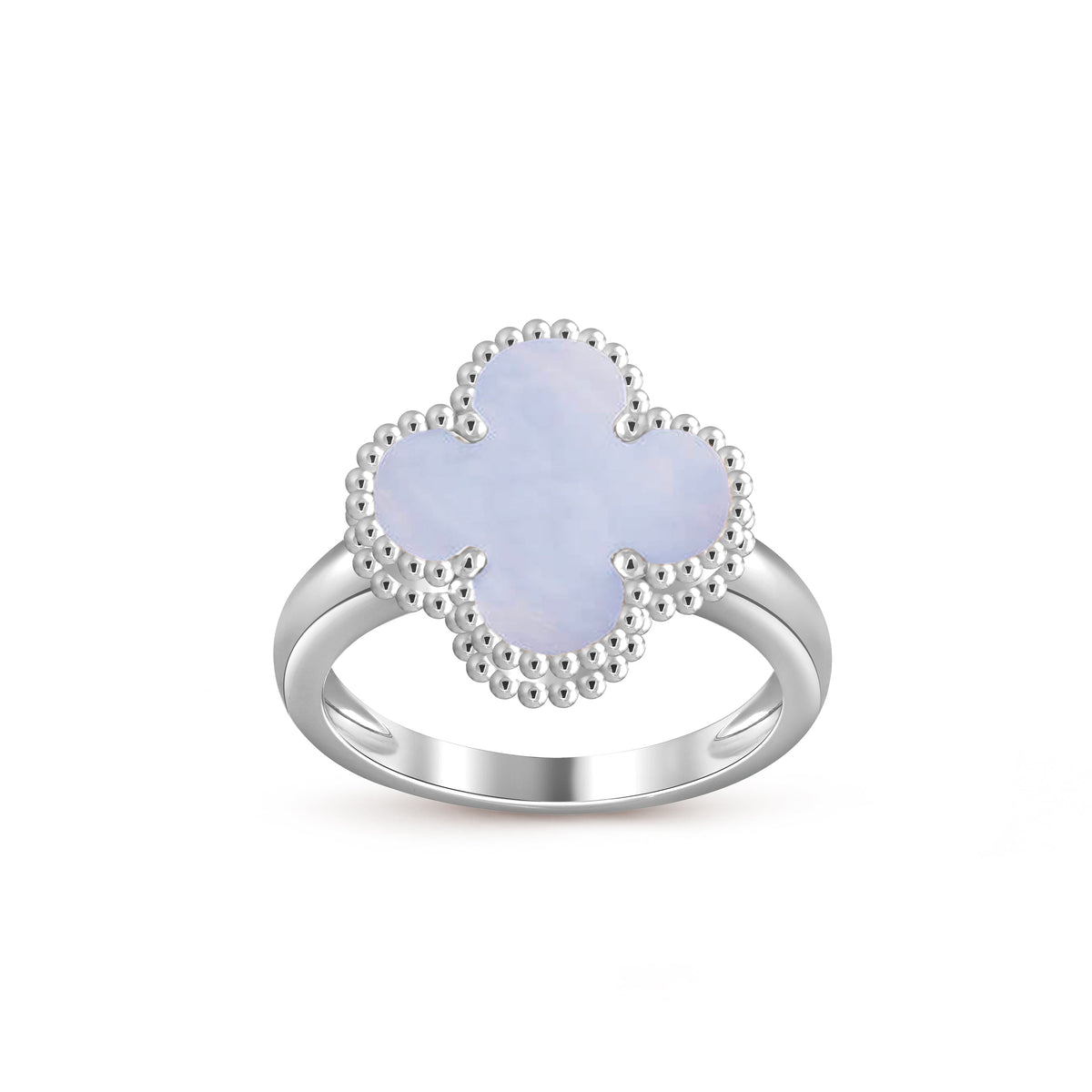 [Legend]LUCKY CLOVER VINTAGE WHITE GOLD RING COLLECTION
