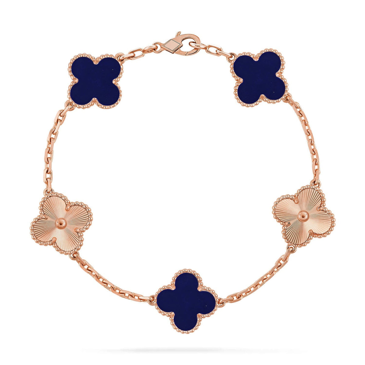 [Legend]LUCKY CLOVER 5-MOTIF BRACELET - LAPIS LAZULI COLLECTION