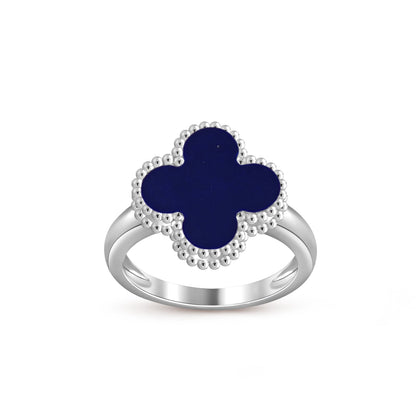 [Legend]LUCKY CLOVER VINTAGE WHITE GOLD RING COLLECTION