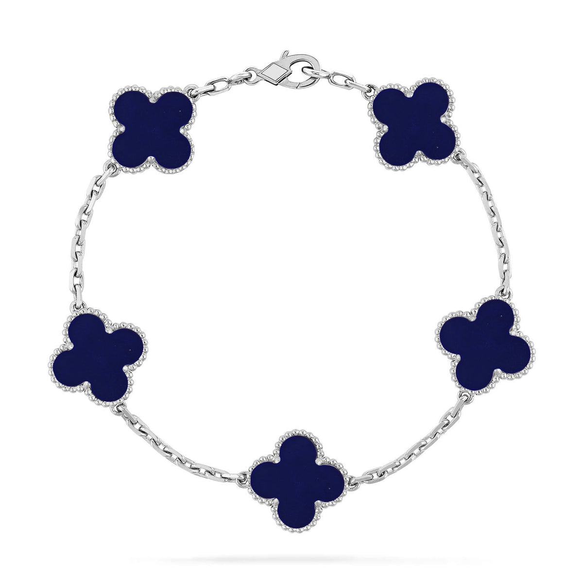 [Legend]LUCKY CLOVER 5-MOTIF BRACELET - LAPIS LAZULI COLLECTION
