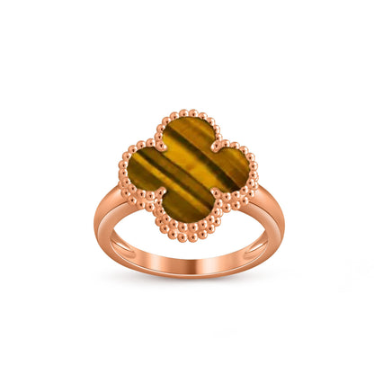 [Legend]LUCKY CLOVER VINTAGE ROSE GOLD RING COLLECTION