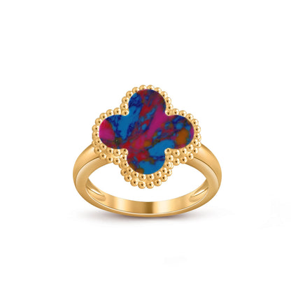 [Legend]LUCKY CLOVER VINTAGE GOLD RING COLLECTION