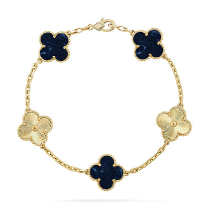 [Legend]LUCKY CLOVER 5-MOTIF BRACELET - PIETERSITE COLLECTION