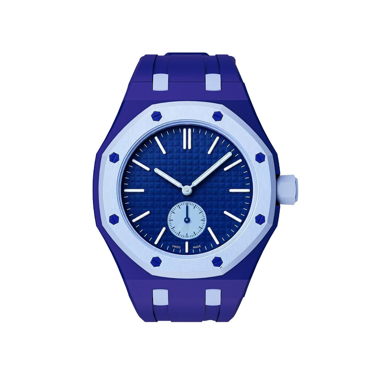 [Legend]OAK POP EXCLUSIVE DARK BLUE AND LIGHT BLUE SILICONE STRAP