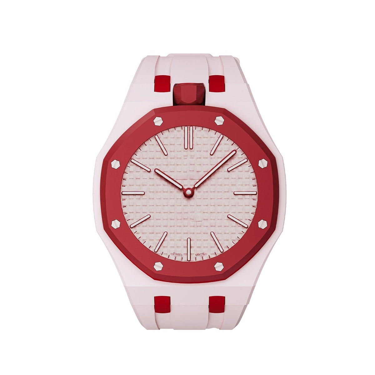 [Legend]OAK POP EXCLUSIVE PINK AND RED SILICONE STRAP