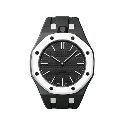 [Legend]OAK POP EXCLUSIVE BLACK AND WHITE SILICONE STRAP