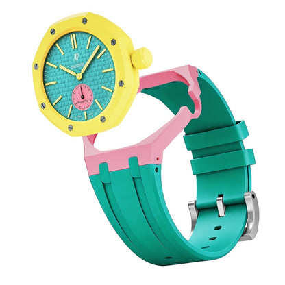 [Legend]OAK POP EXCLUSIVE PINK AND GREEN SILICONE STRAP