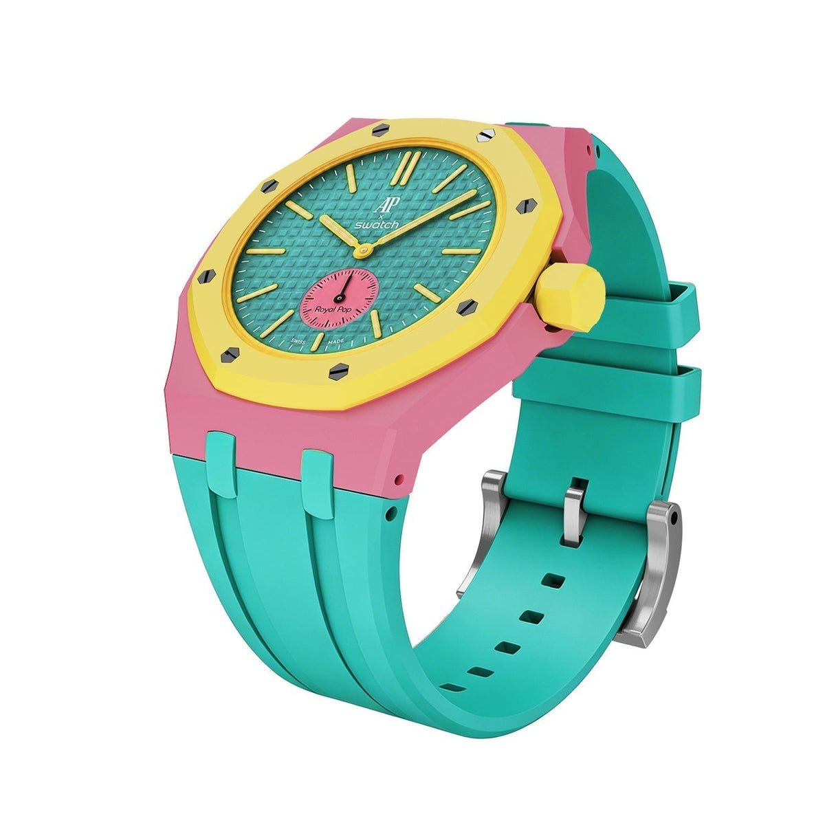 [Legend]OAK POP EXCLUSIVE PINK AND GREEN SILICONE STRAP