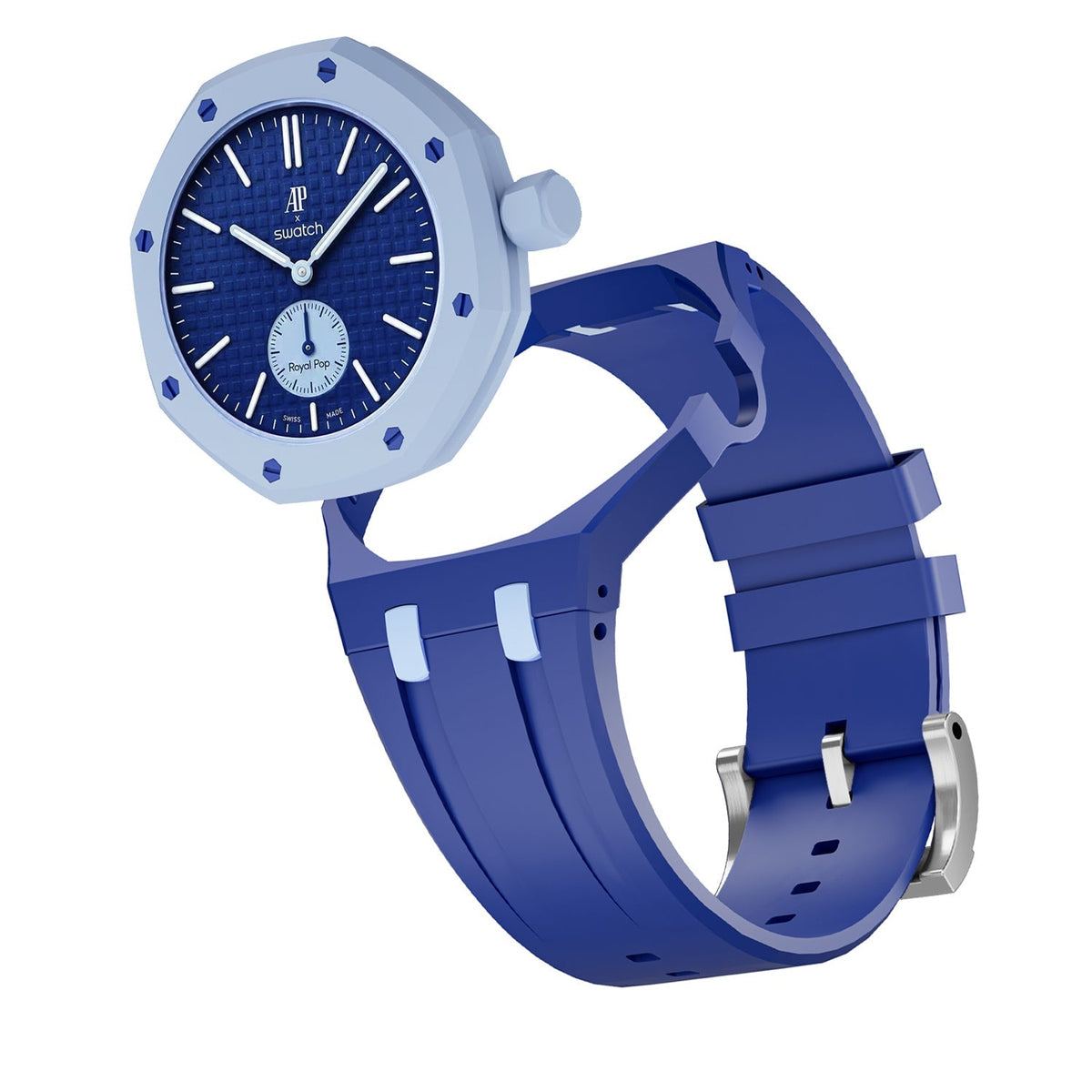 [Legend]OAK POP EXCLUSIVE DARK BLUE AND LIGHT BLUE SILICONE STRAP