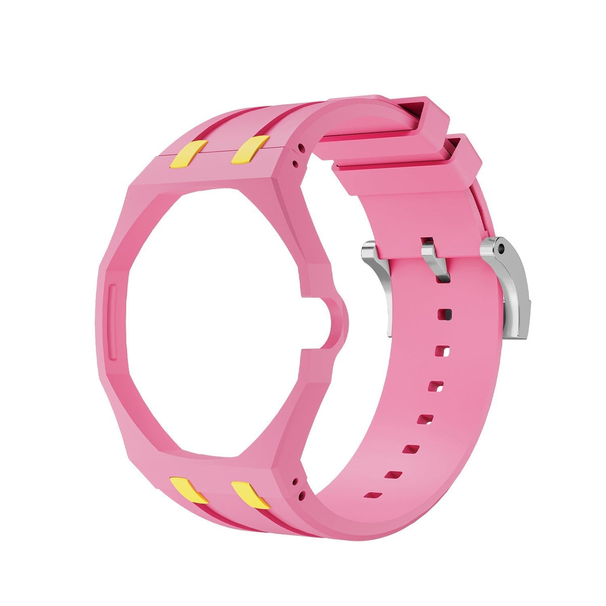 [Legend]OAK POP EXCLUSIVE PINK AND YELLOW SILICONE STRAP
