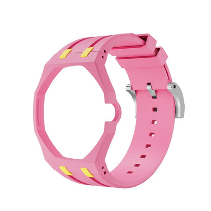 [Legend]OAK POP EXCLUSIVE PINK AND YELLOW SILICONE STRAP
