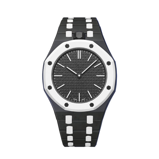 [Legend]OAK POP EXCLUSIVE BLACK AND WHITE BIOCERAMIC STRAP