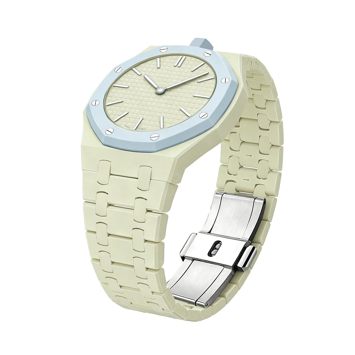 [Legend]OAK POP EXCLUSIVE CREAMY YELLOW BIOCERAMIC STRAP