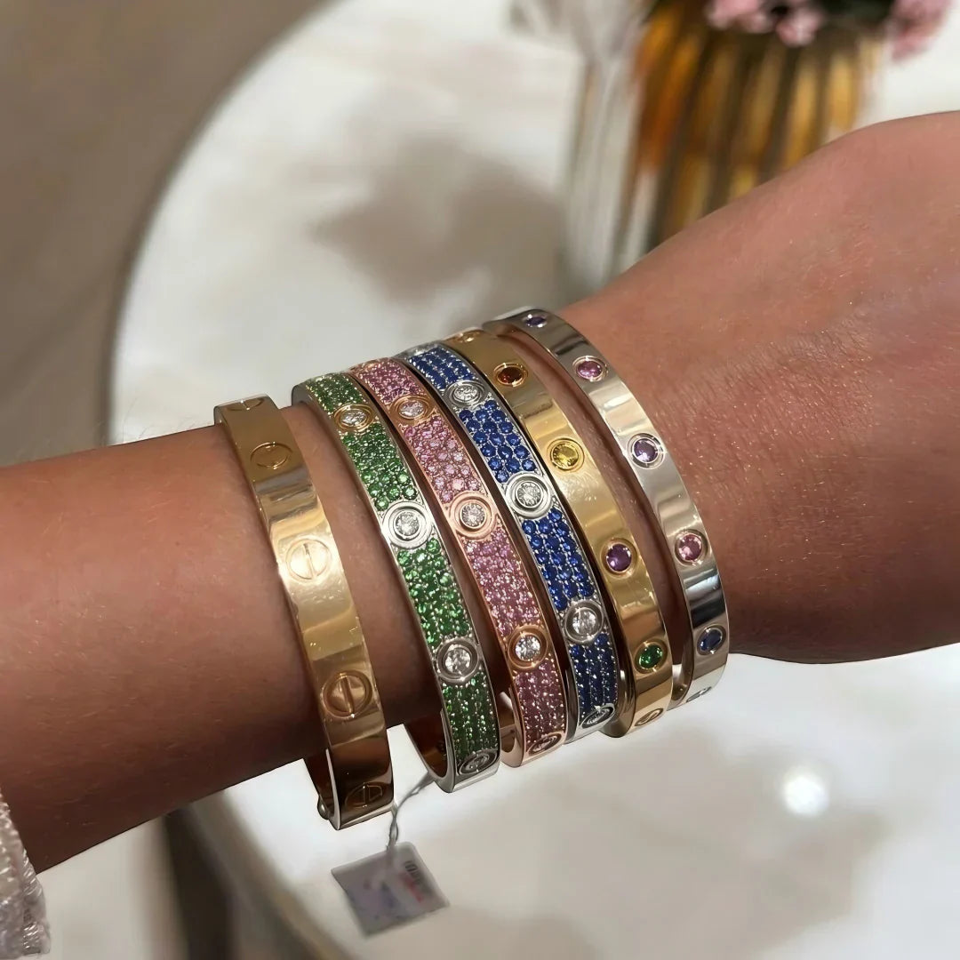 [Legend]CLASSIC 6.1MM LOVE BRACELET 10-DIAMOND FULL PAVÉ