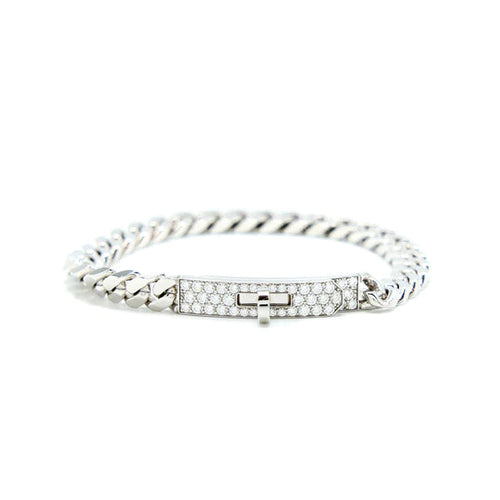 [Legend]KELLY CHAIN SILVER DIAMOND BRACELET