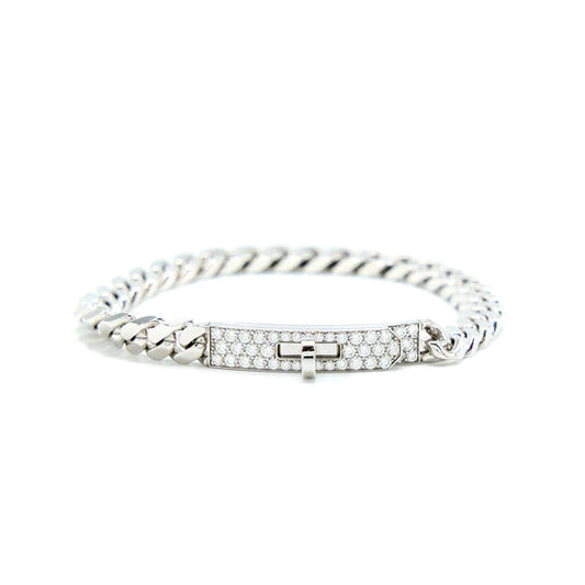 [Legend]KELLY CHAIN SILVER DIAMOND BRACELET