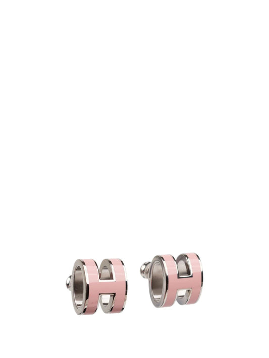 [Legend]MINI POP H SILVER EARRINGS PINK