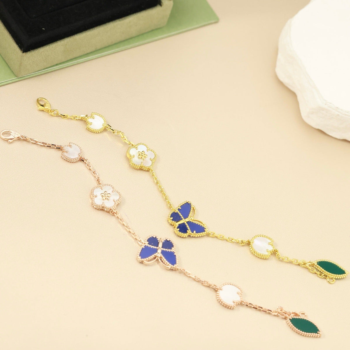 [Legend]SPRING ENCHANTMENT BUTTERFLY & FLORAL CHARM BRACELET