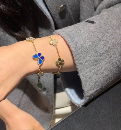 [Legend]SPRING ENCHANTMENT BUTTERFLY & FLORAL CHARM BRACELET