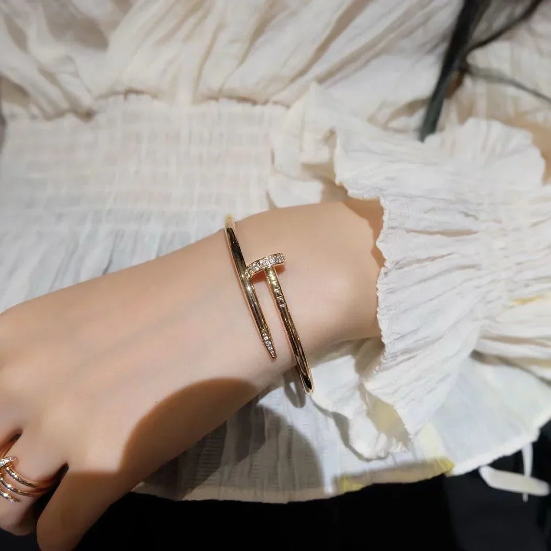[Legend]JUSTE UN CLOU 3.5MM CLASSIC DIAMOND BANGLE