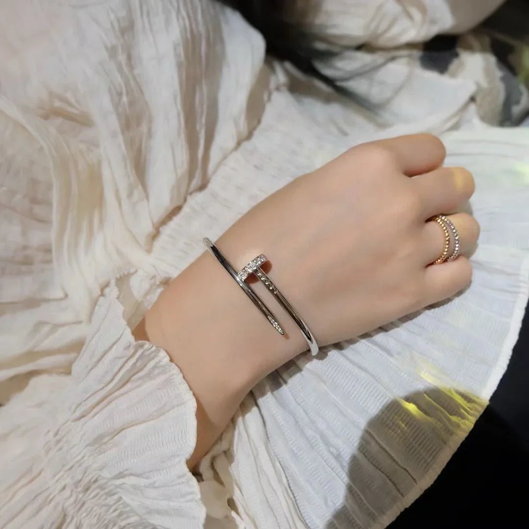 [Legend]JUSTE UN CLOU 3.5MM CLASSIC DIAMOND BANGLE