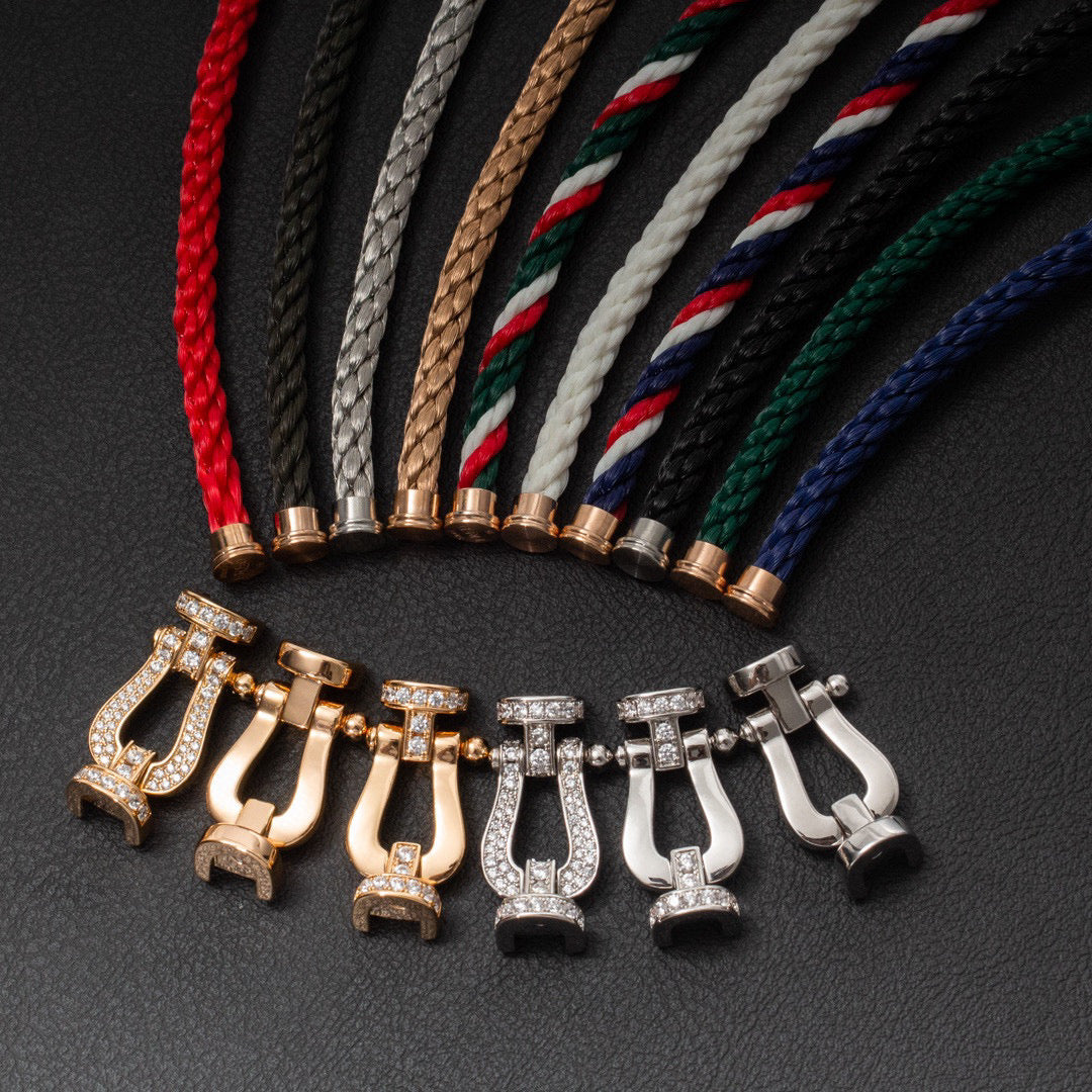 [Legend]FORCE LARGE HORSESHOE BRACELET - WHITE GOLD