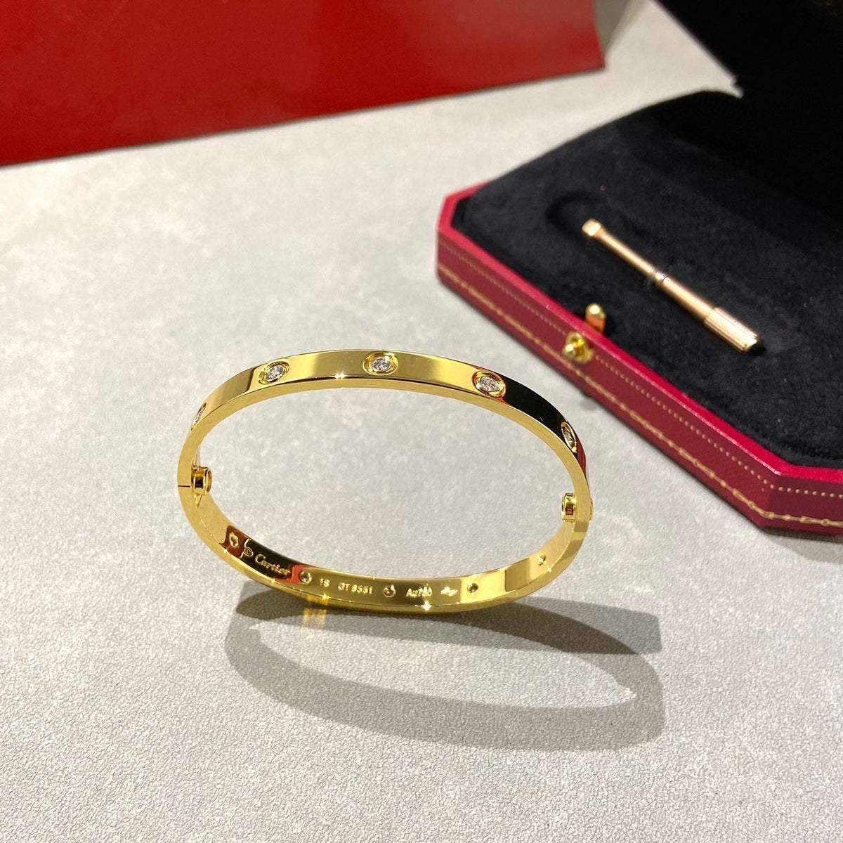 [Legend]CLASSIC 6.1MM LOVE BANGLE - 10-DIAMOND