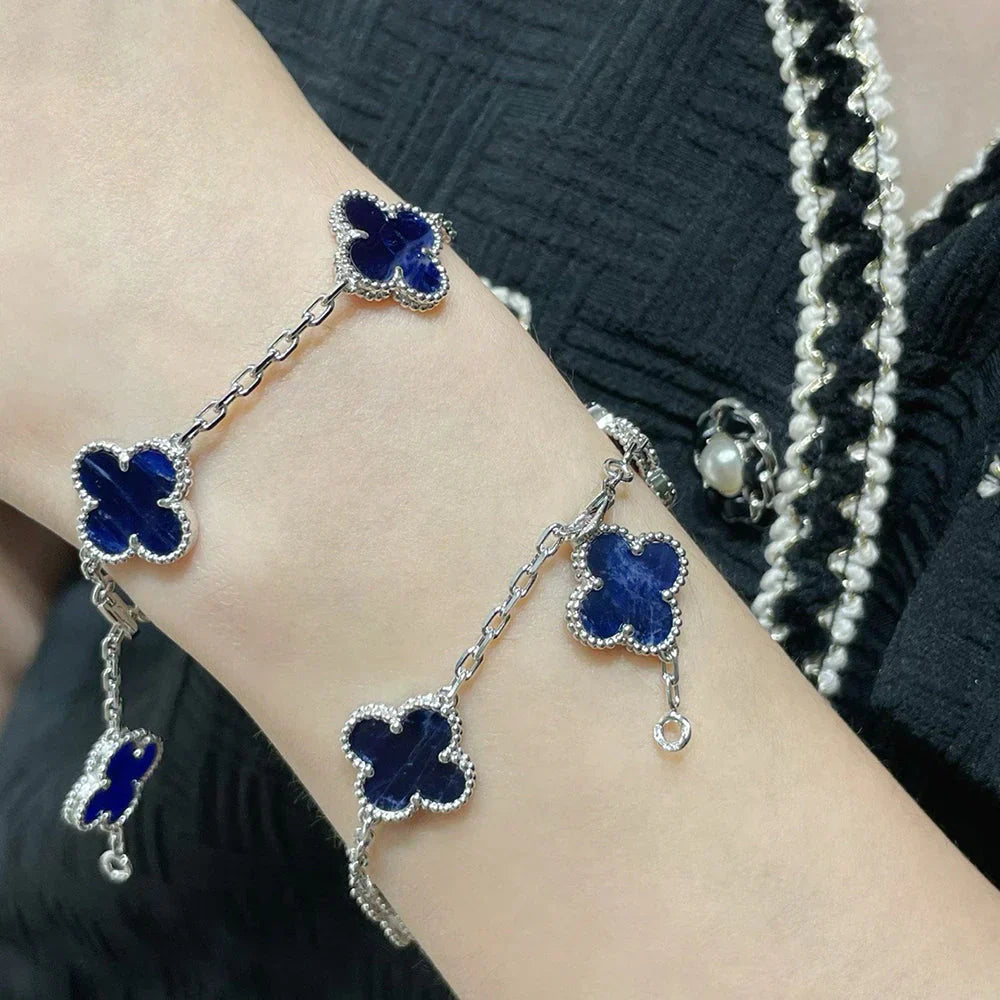 [Legend]LUCKY CLOVER 5-MOTIF BRACELET - PIETERSITE COLLECTION