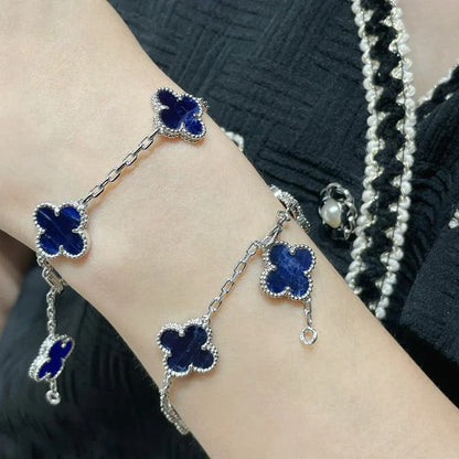 [Legend]LUCKY CLOVER 5-MOTIF BRACELET - PIETERSITE COLLECTION