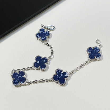 [Legend]LUCKY CLOVER 5-MOTIF BRACELET - PIETERSITE COLLECTION