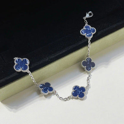 [Legend]LUCKY CLOVER 5-MOTIF BRACELET - PIETERSITE COLLECTION