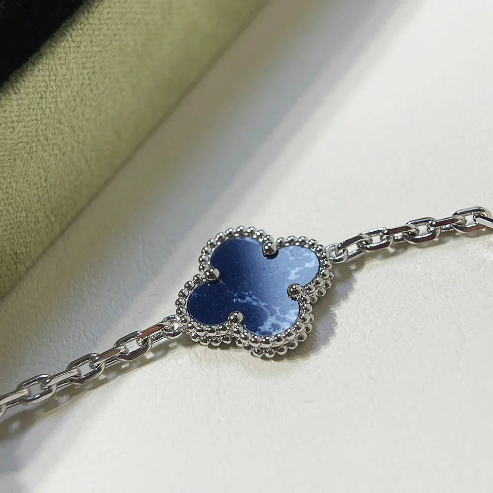 [Legend]LUCKY CLOVER 5-MOTIF BRACELET - PIETERSITE COLLECTION