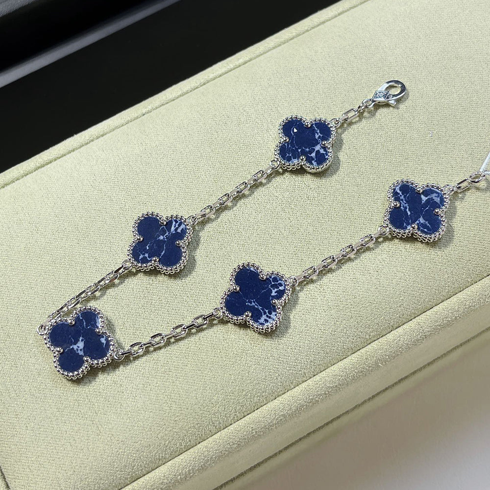 [Legend]LUCKY CLOVER 5-MOTIF BRACELET - PIETERSITE COLLECTION