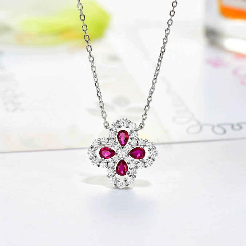 [Legend]LOOP NECKLACE FULL MOTIF DIAMOND 16MM MULTIPLE COLORS