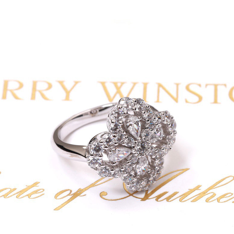 [Legend]LOOP RING FULL MOTIF DIAMOND 16MM SILVE